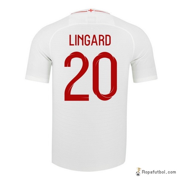 Camiseta Inglaterra Replica Primera Ropa Lingard 2018 Blanco